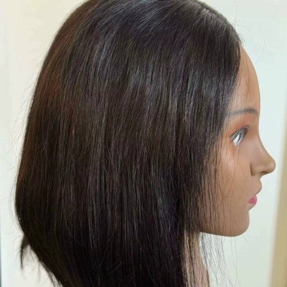 Glueless Bob Hair Wig Human Hair Ready To Wear Straight Transprent 4x4 Lace - Picture 9 of 11